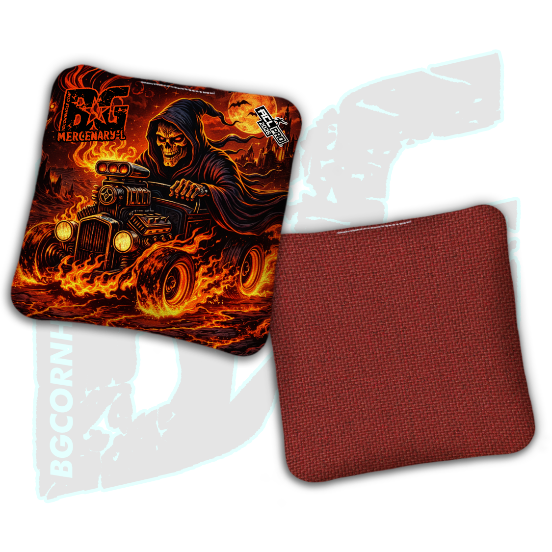2026 BG Multiple Bag Models "Reaper's Ride" - ACL Pro Stamped Cornhole Bags - SET OF 4 BAGS