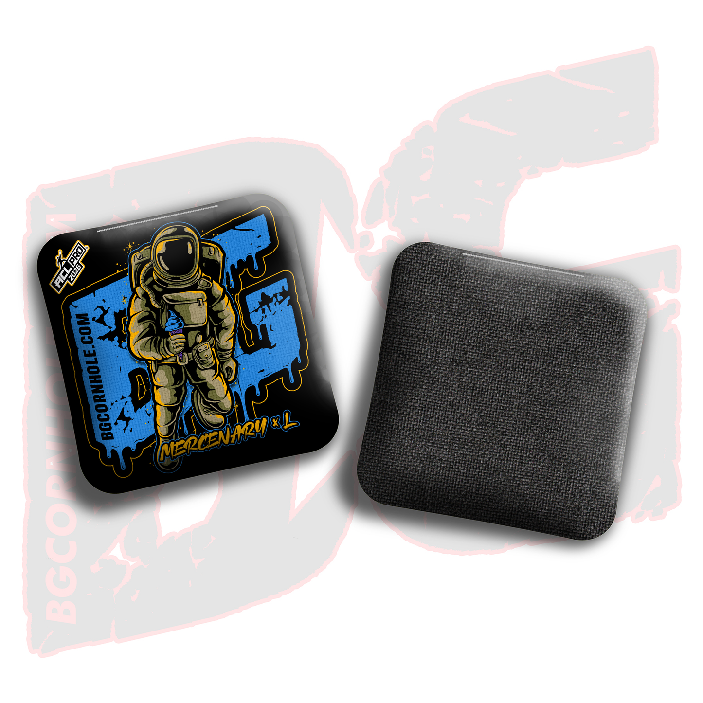2026 BG Multiple Bag Models"Black Ice Cream Astro" - ACL Pro Stamped Cornhole Bags - SET OF 4 BAGS