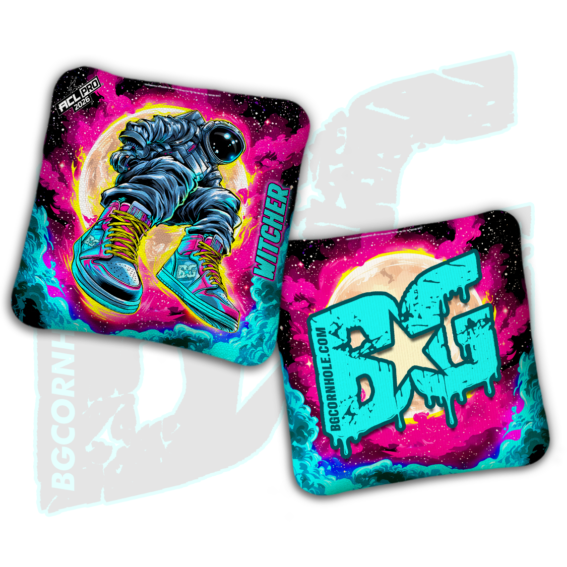 2026 BG Multiple Bag Models "Moonwalk" - ACL Pro Stamped Cornhole Bags - SET OF 4 BAGS