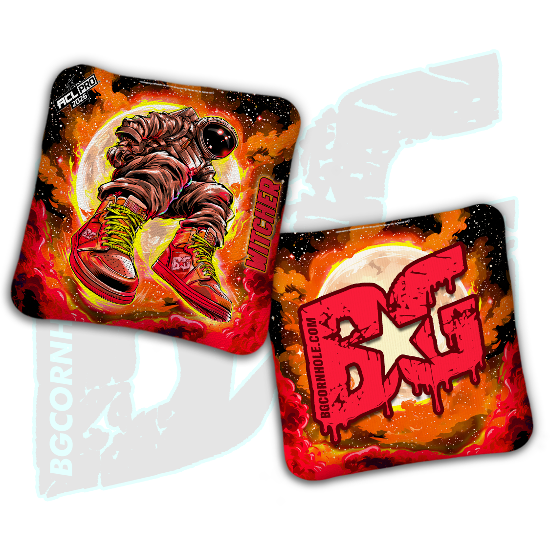 2026 BG Multiple Bag Models "Moonwalk" - ACL Pro Stamped Cornhole Bags - SET OF 4 BAGS