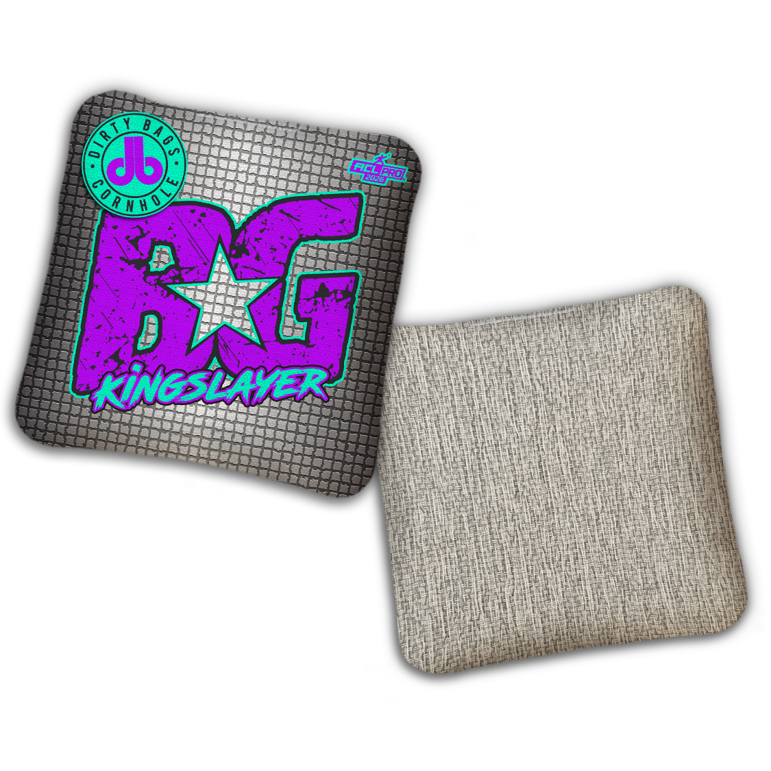 2026 BG Multiple Bag Models - "DB Mosaic” Dirty Bags Collab - ACL Pro Stamped Cornhole Bags - SET OF 4 BAGS