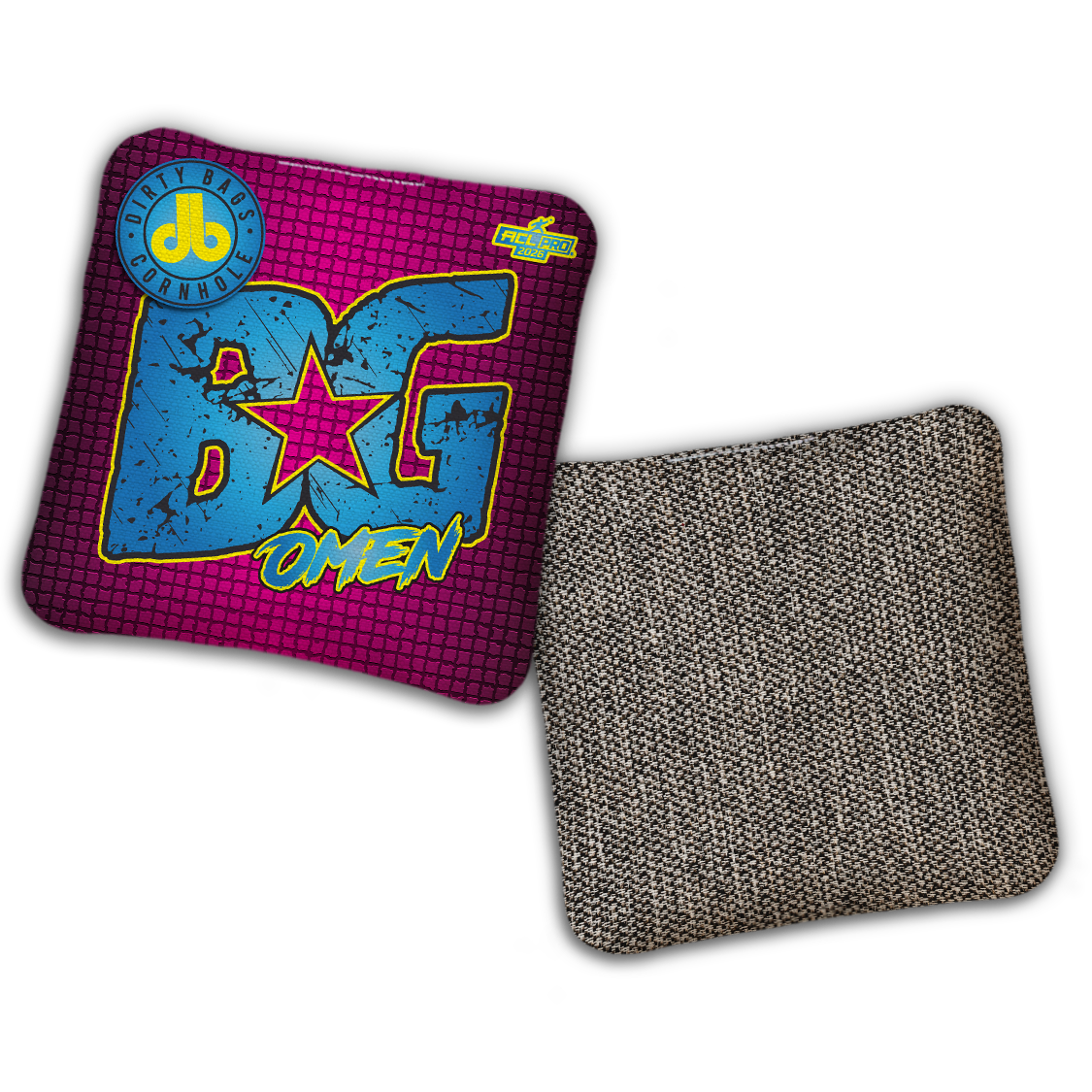 2026 BG Multiple Bag Models - "DB Mosaic” Dirty Bags Collab - ACL Pro Stamped Cornhole Bags - SET OF 4 BAGS