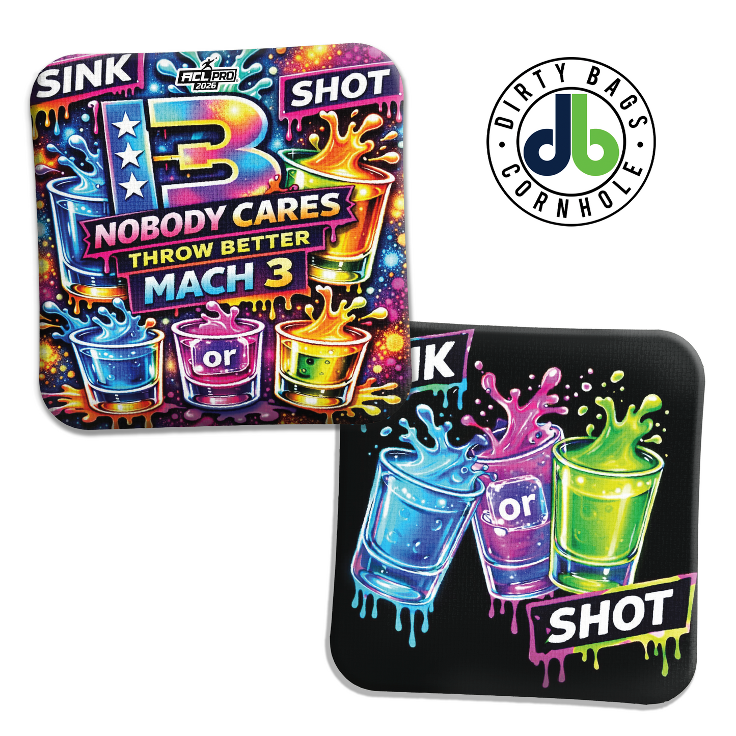 Brotherhood Cornhole Bags - Mach 3 - Shots