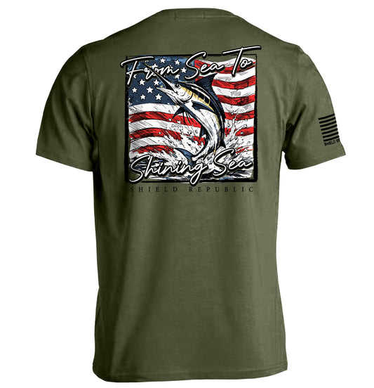 From Sea To Shining Sea Marlin (Back Print)
