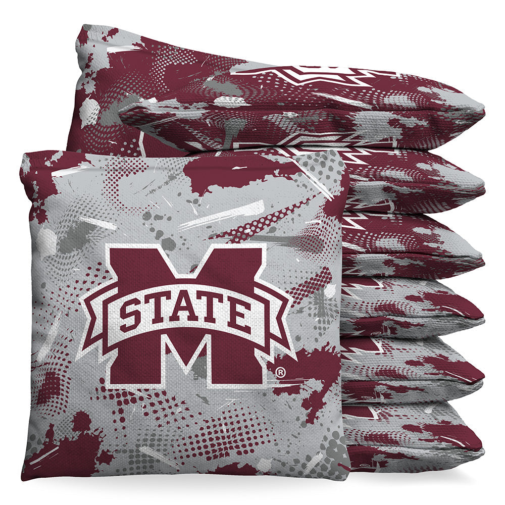 Mississippi State Bulldogs Graffiti 9.5 oz Bean Bag Toss Bags by BAGGO