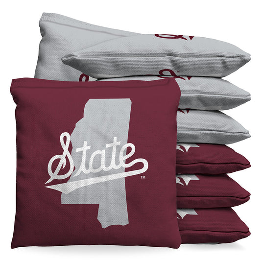 Mississippi State Bulldogs Script State 1 LB Cornhole Bean Bags by BAGGO