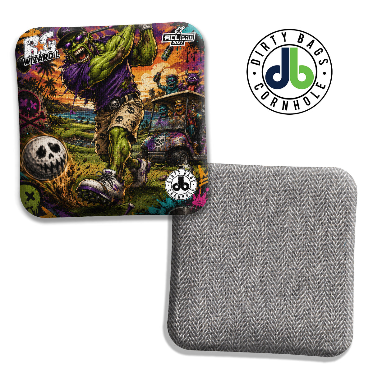 BG Monster Golfer cornhole bags