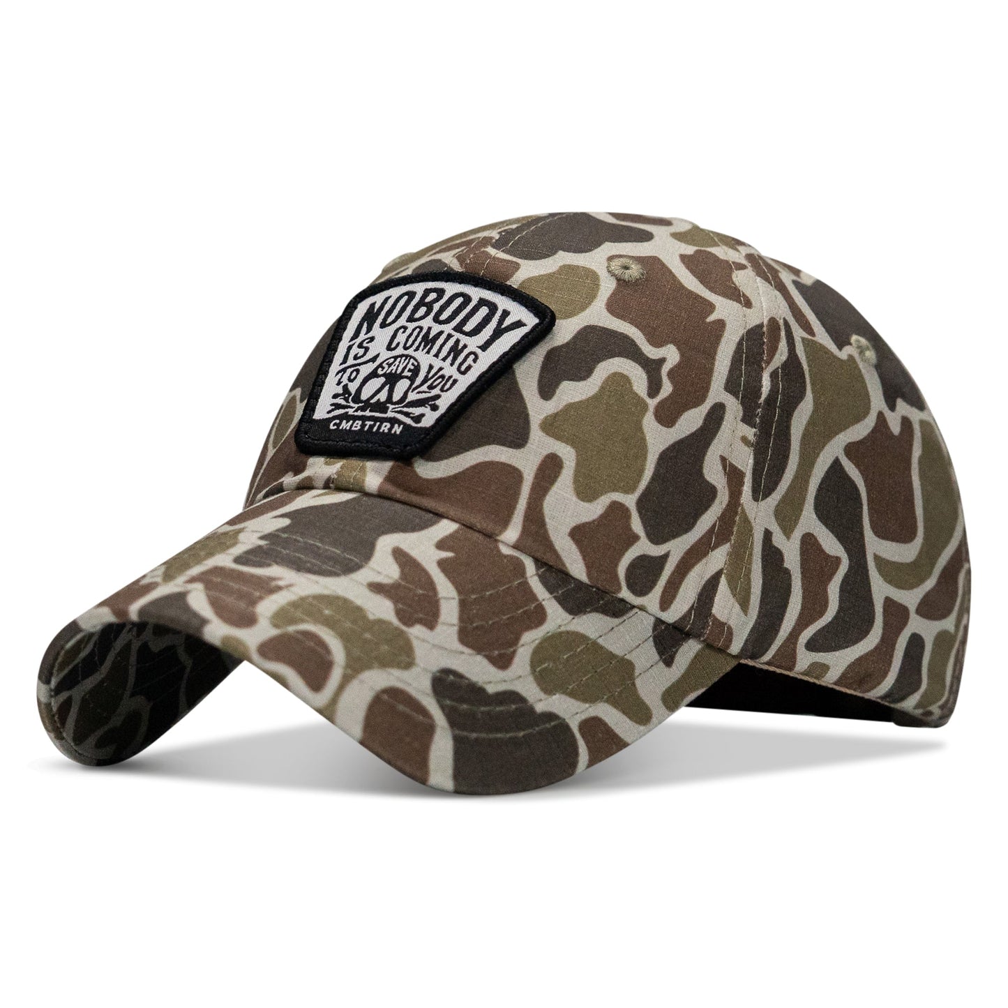Nobody Is Coming To Save You Skull  Patch Ripstop Tactical Hat