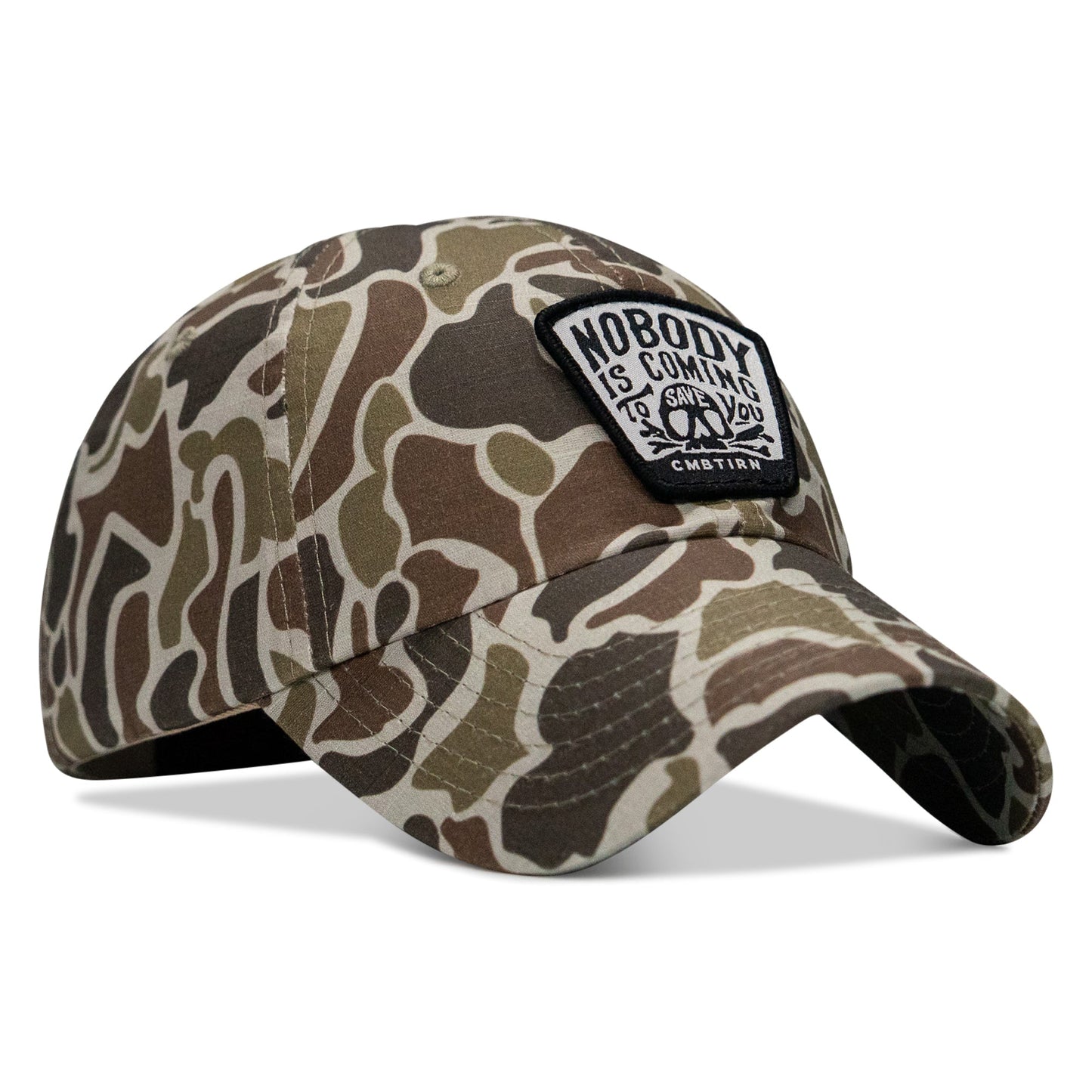 Nobody Is Coming To Save You Skull  Patch Ripstop Tactical Hat