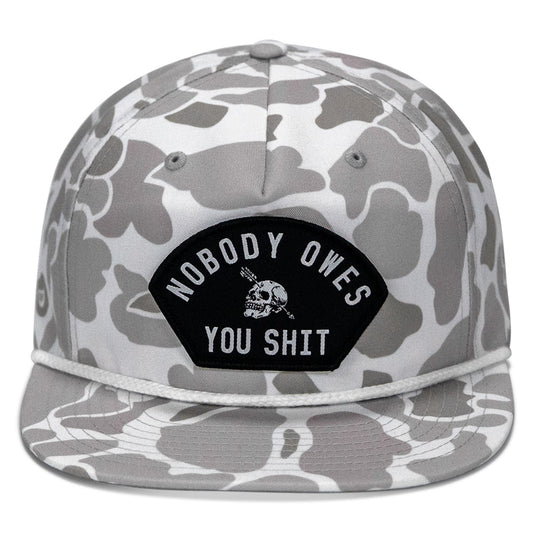Nobody Owes You Shit Patch Flatbill Hat