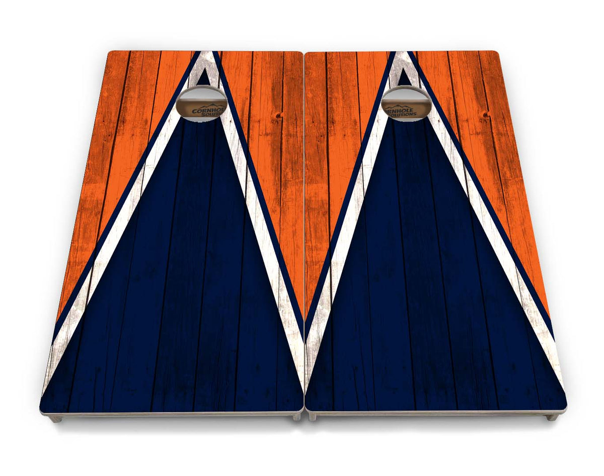 Team Color Triangle Cornhole Boards – Tournament Series
