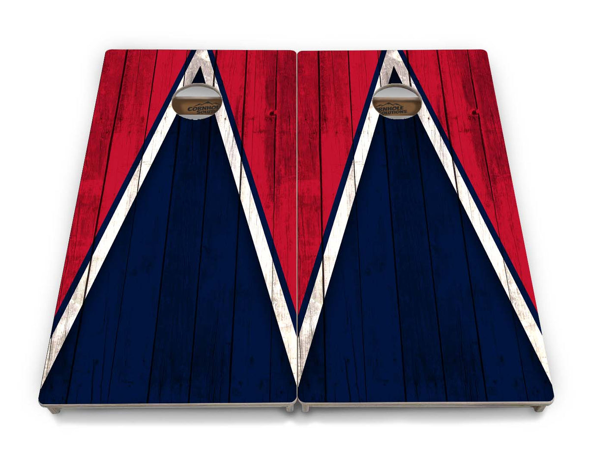 Team Color Triangle Cornhole Boards – Tournament Series