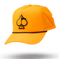Perforated Rope Hat - Highlighter Orange