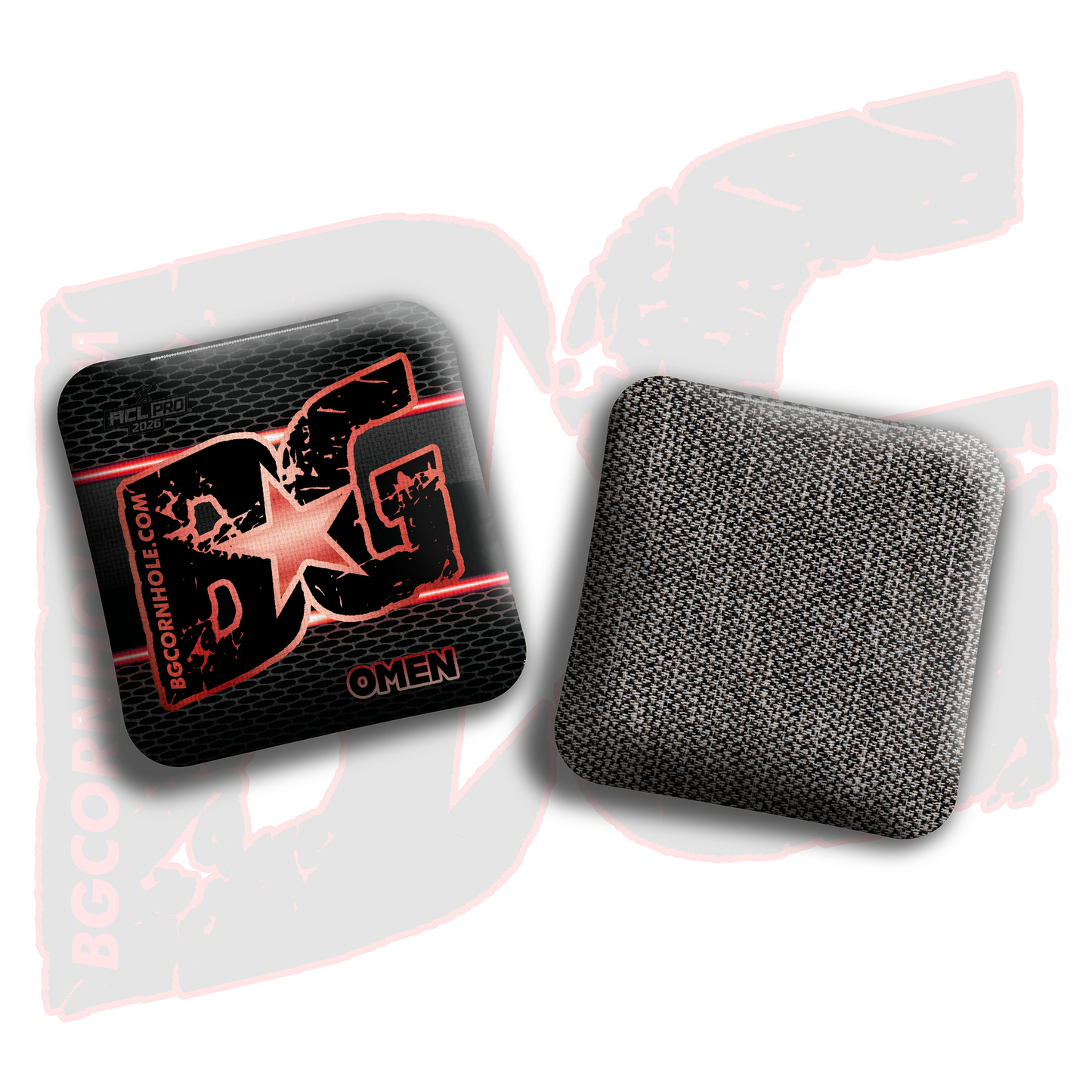 2026 BG Multiple Bag Models "Carbon Lines" - ACL Pro Stamped Cornhole Bags - SET OF 4 BAGS