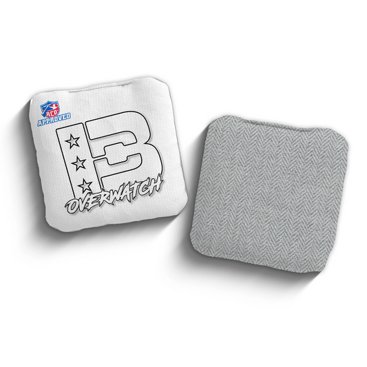2027 Brotherhood Cornhole Overwatch White Outline Edition ACO Stamped Cornhole Bags