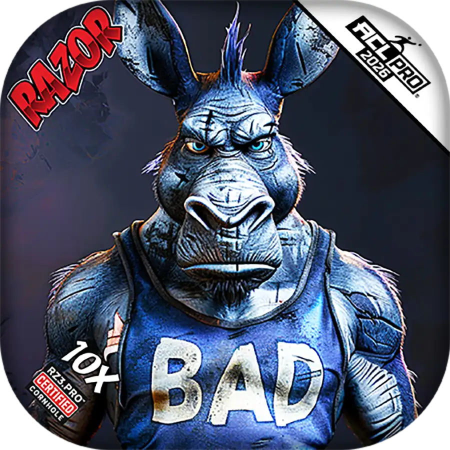 10X | Old Bad Ass | ACL PRO Razor Cornhole Bags