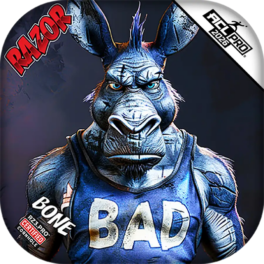 Bone | Old Bad Ass | ACL PRO Razor Cornhole Bags
