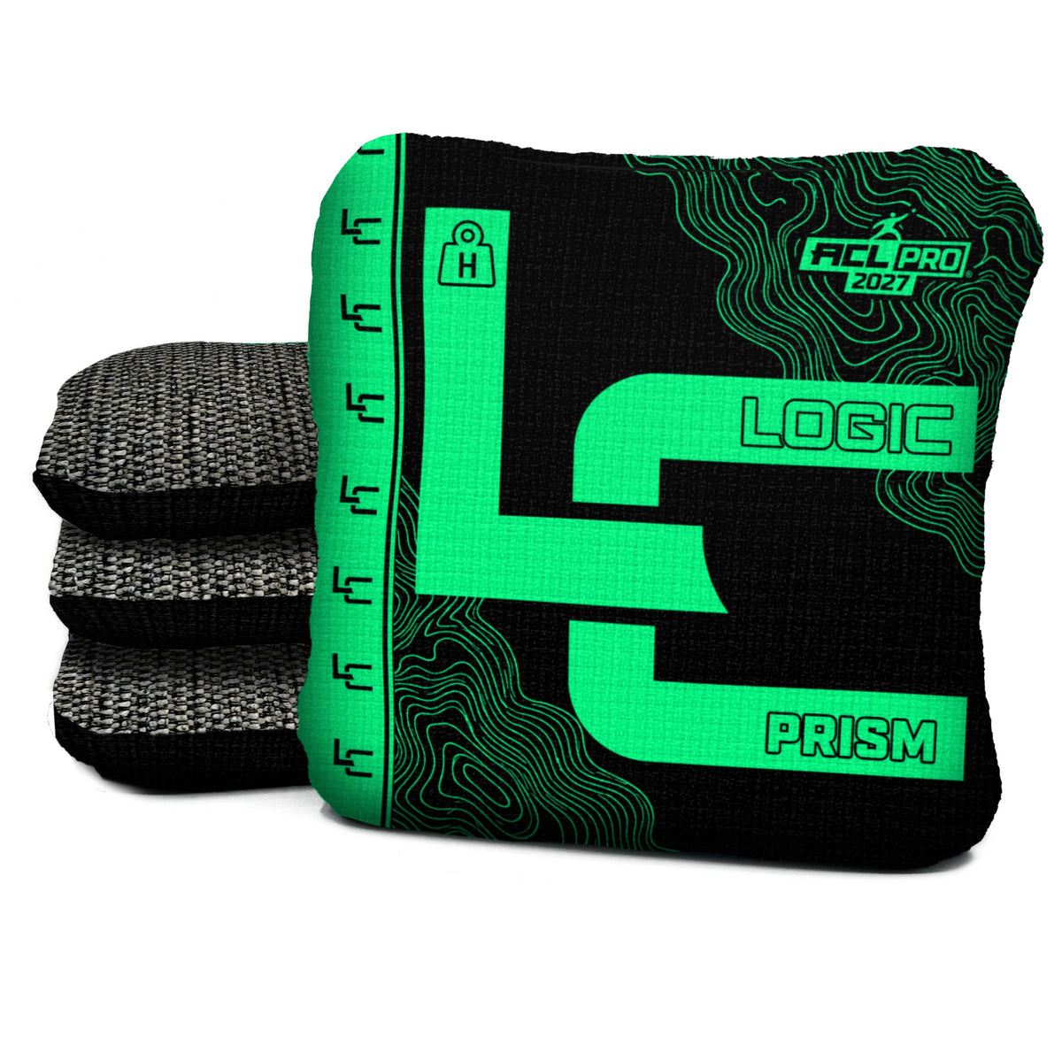 Contour Black Glow Cornhole Bags - Multiple Series - Set of 4