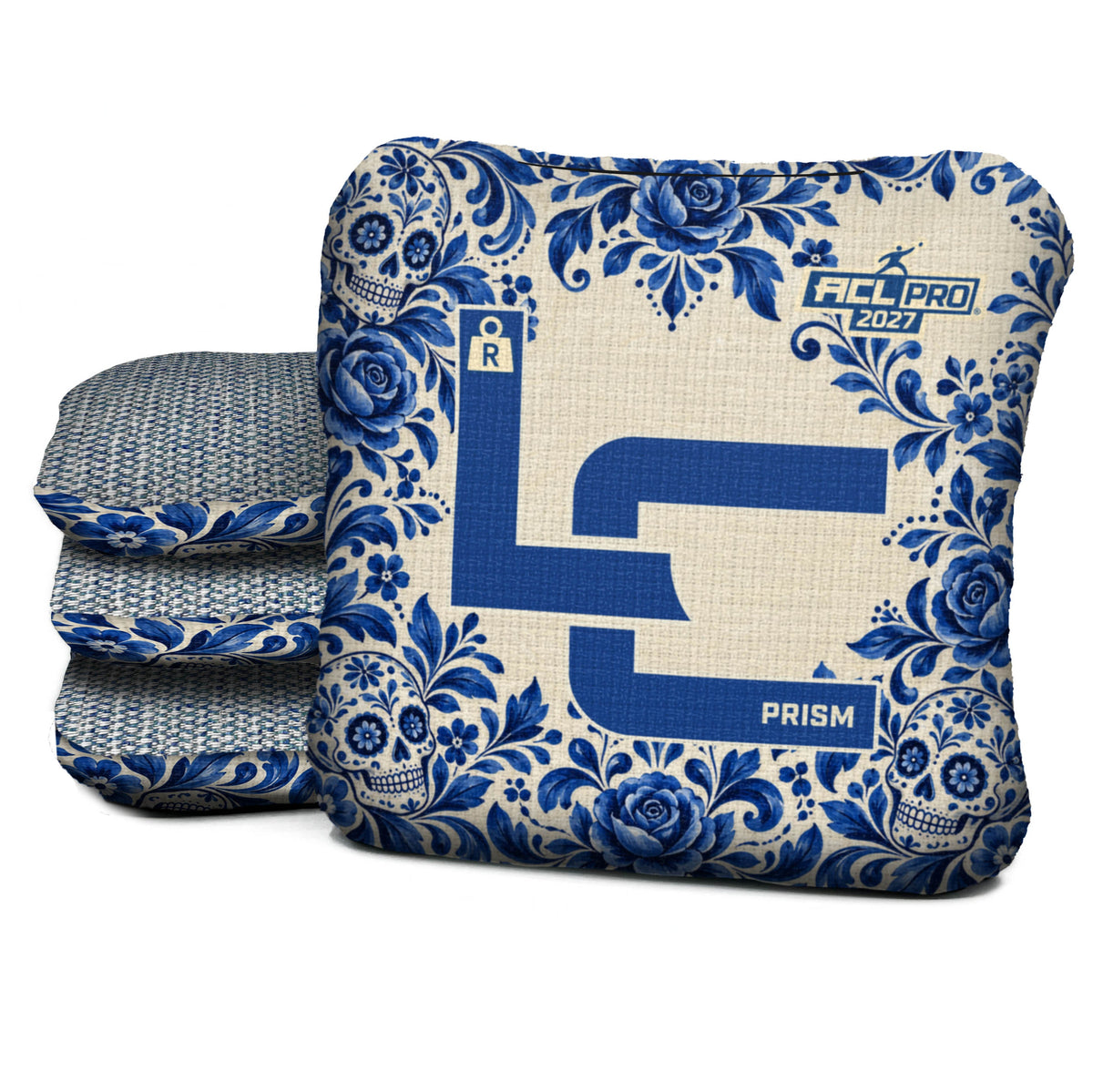 Calavera Cobalt - Cornhole Bags - Multiple Series - Set of 4