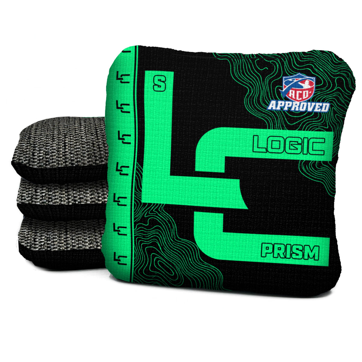 Contour Black Glow Cornhole Bags - Multiple Series - Set of 4