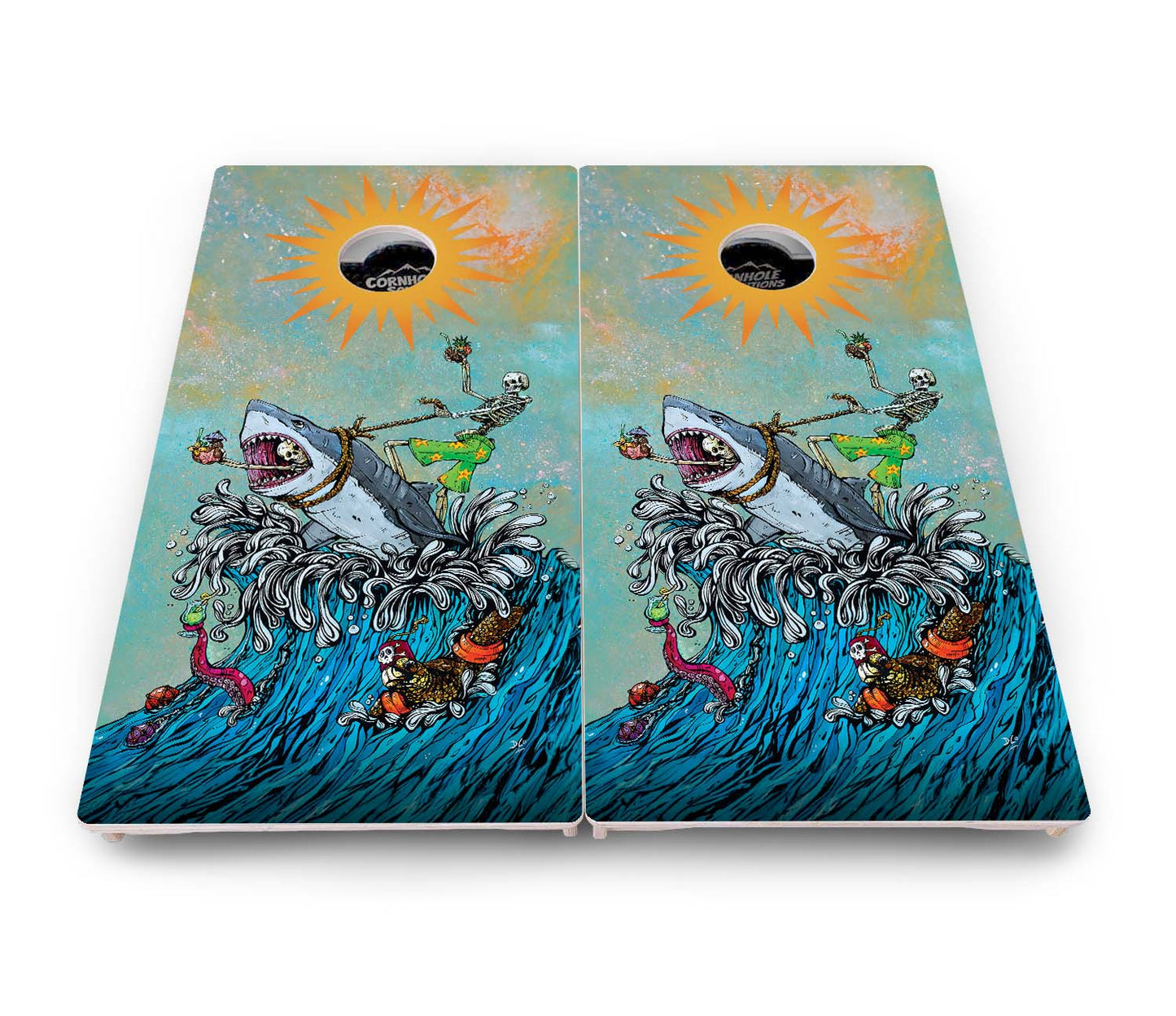 Artist Series Cornhole Boards - Pro Solution Elite Series