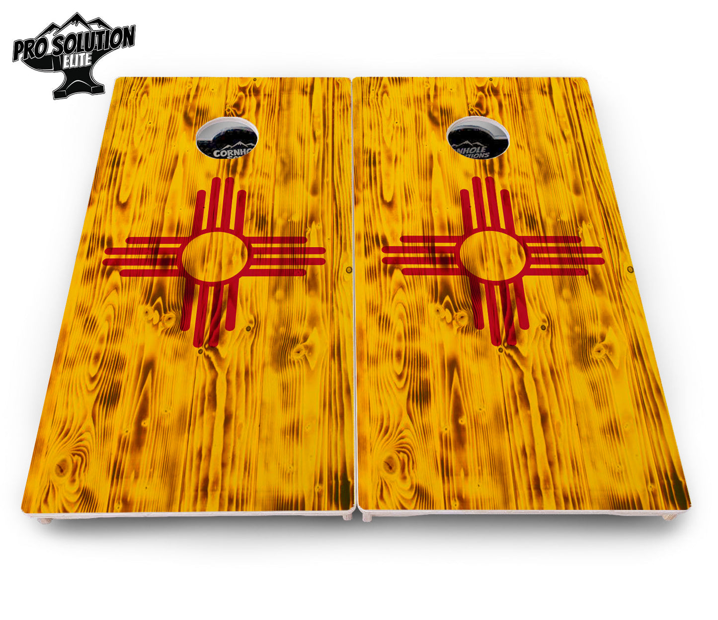 New Mexico Flag Cornhole Boards - Pro Solution Elite Series