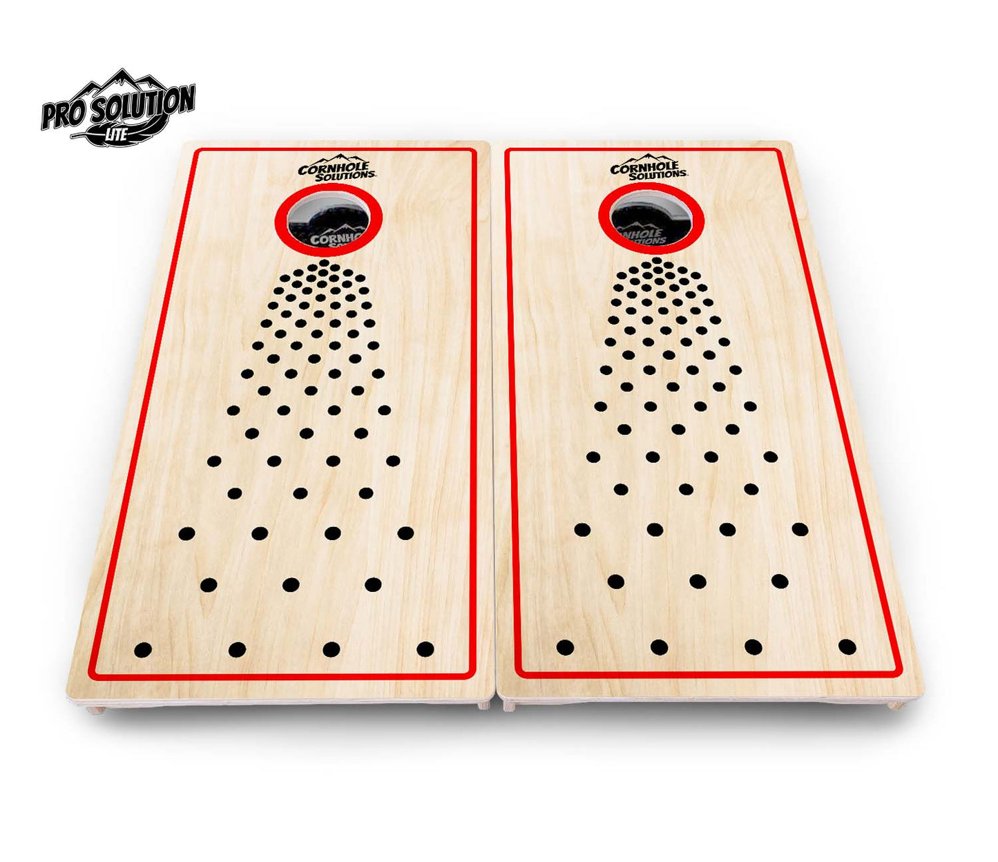 Basic Pop Dots CS Logo Cornhole Boards - Pro Solution Lite Series