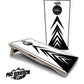 PRO Solution Lite Cornhole Boards - Black and White Arrows