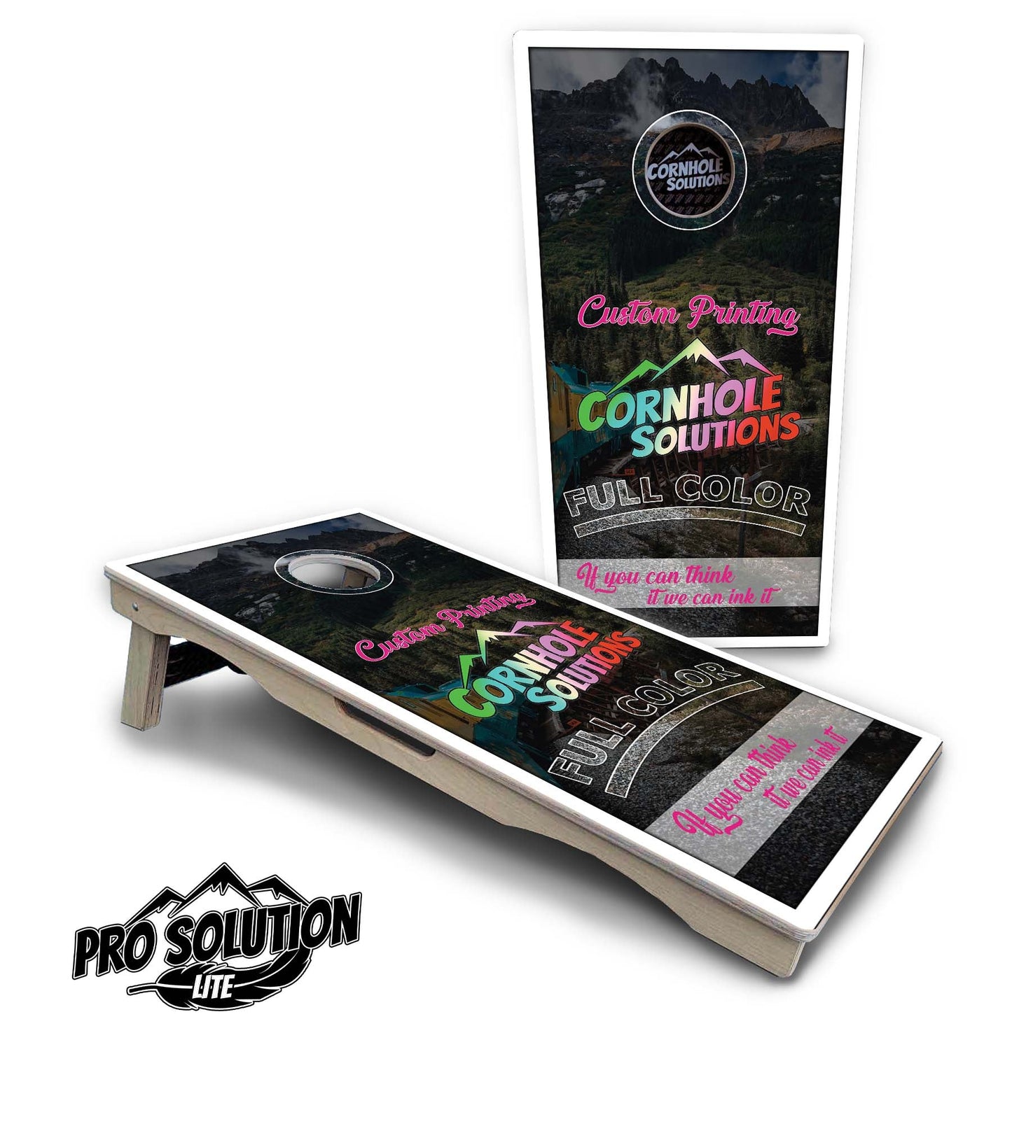 Custom Cornhole Boards - Pro Solution Lite Series - Free Shipping!