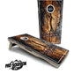 PRO Solution Lite Cornhole Boards - Distressed Live Edge