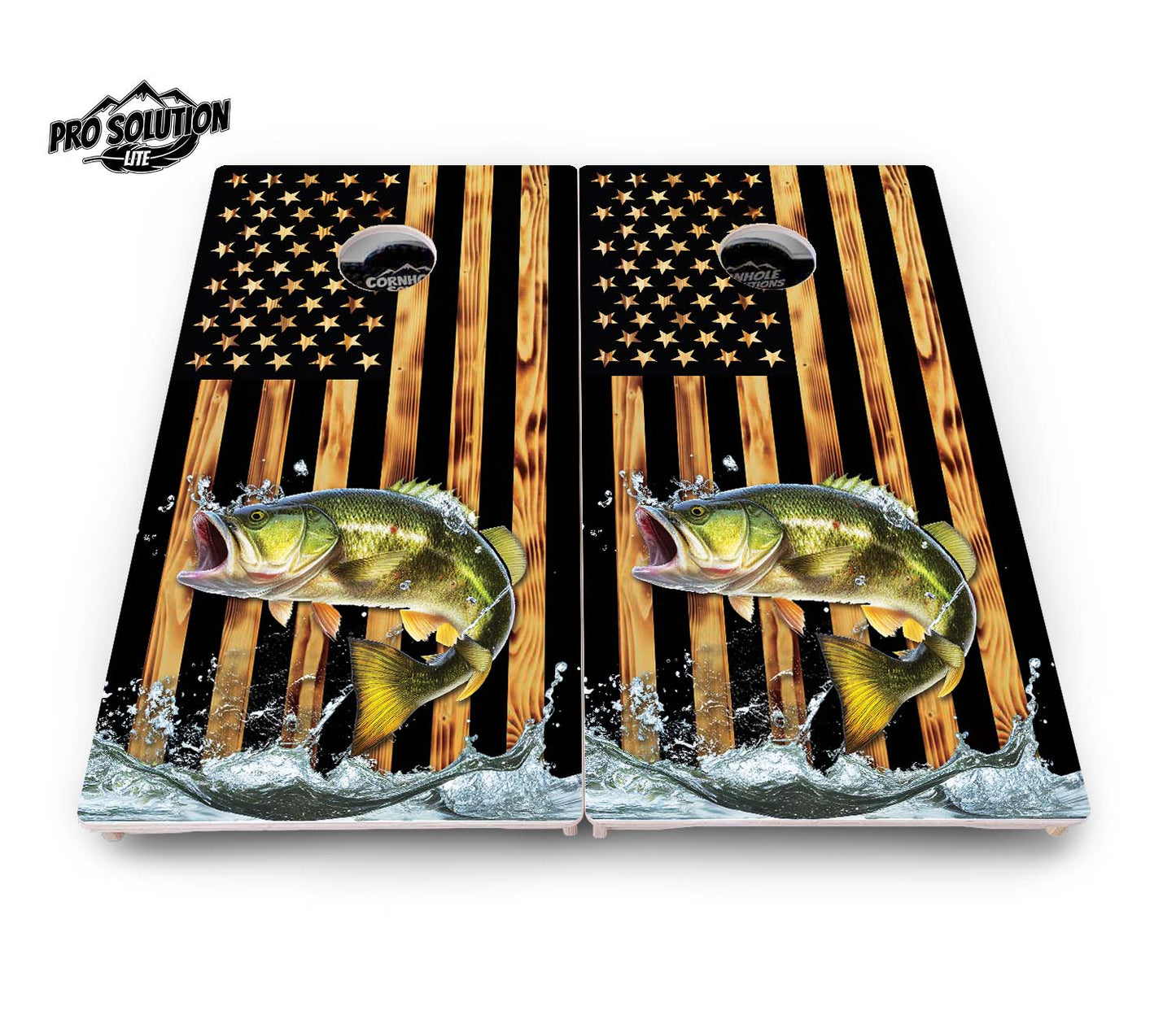 Colorful Deer & Fish Cornhole Boards - Pro Solution Lite Series
