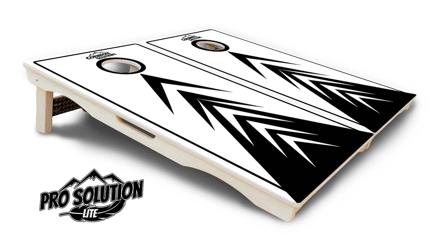 B&W Arrow Cornhole Boards - Pro Solution Lite Series