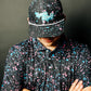 Drippy Black Paint Hat