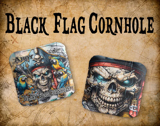 Black Flag Cornhole Bags - Ahoy - Parrot King