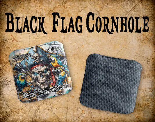 Black Flag Cornhole Bags - Cutter - Parrot King