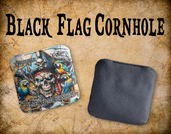 Black Flag Cornhole Bags - Swindle - Parrot King