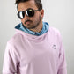 Performance Golf Hoodie - Flower Doodle Blue