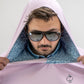 Performance Golf Hoodie - Flower Doodle Blue