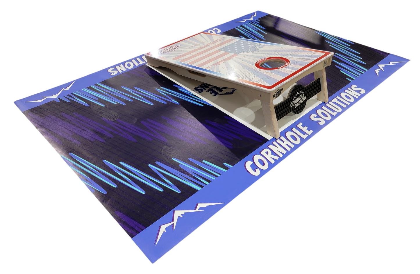 Custom Cornhole Pitching Mats (2 mats, 5'x8') Closeout - While Supplies Last!!!