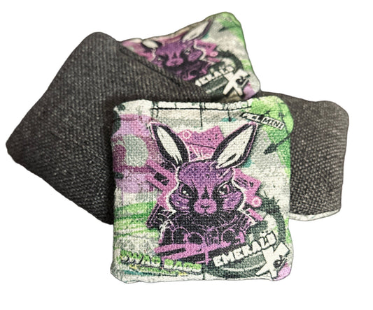 Swag Bags Cornhole - Emerald Mini Cornhole Bags (Rabbit Run)