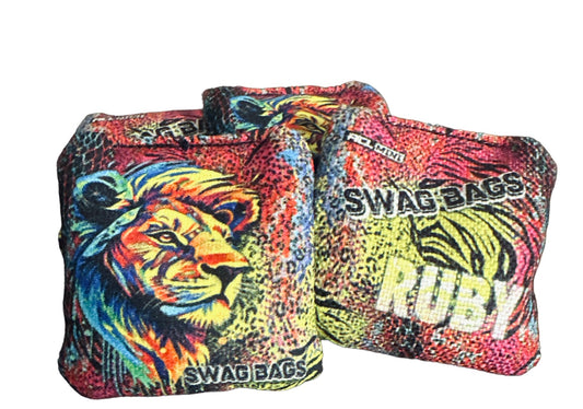 Swag Bags - Ruby Mini Cornhole Bags (Lion Pride)