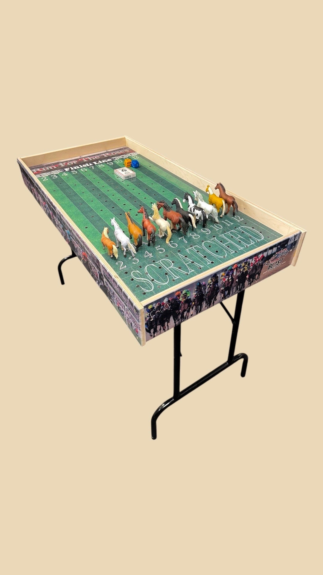 Less than Perfect - Turf Theme Jumbo Horse Game with Printed Rails