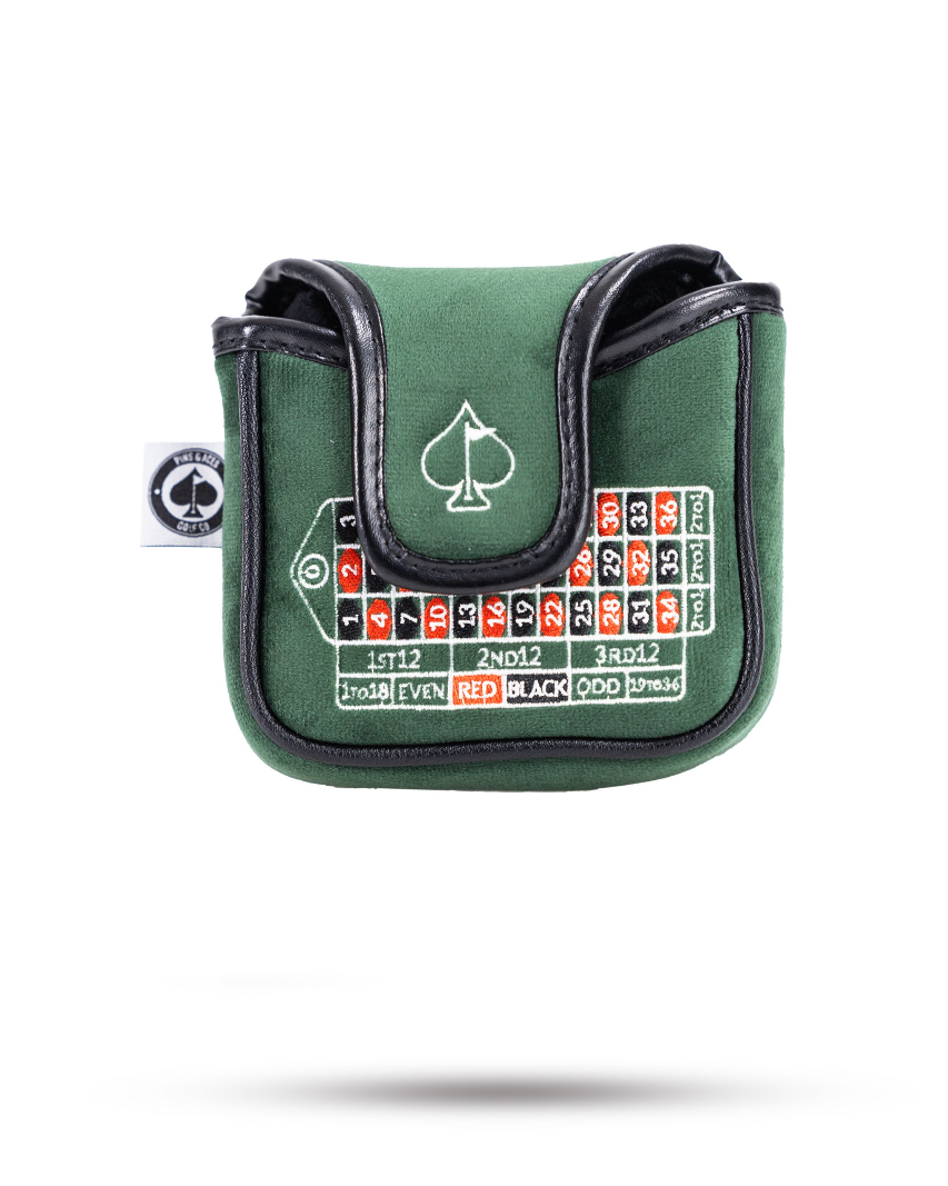 Pins and Aces Roulette Mallet Putter Cover