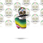 Mustache Sugar Skull - Blade Putter Cover White