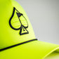 Perforated Rope Hat - Highlighter Yellow