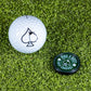 Pop Out Medallion Ball Marker - Green