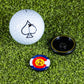 Pop Out Medallion Ball Marker - Colorado