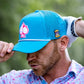Perforated Rope Hat - Baby Blue