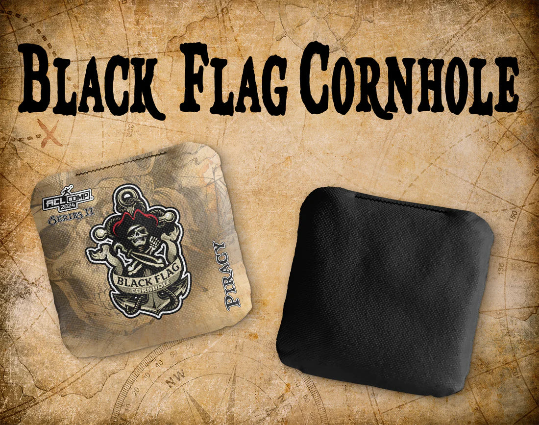 Black Flag Cornhole Bags - One Eye Willy ACL COMP Bags