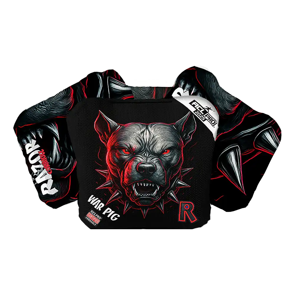 War Pig | Pitbull Black Series | ACL PRO Razor Cornhole Bags